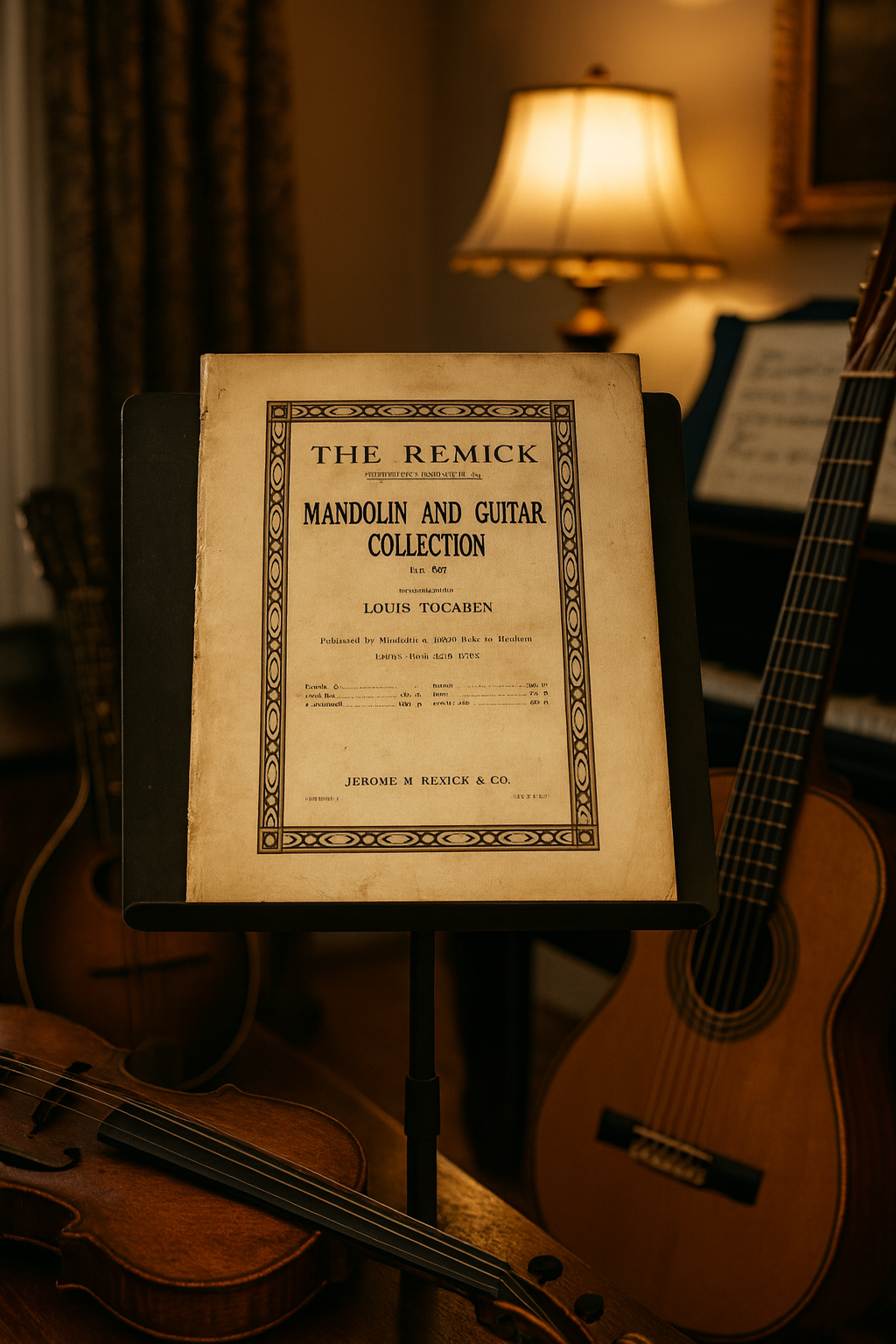 Antique 1916 Mandolin & Guitar Collection No. 17a – Louis Tocaben