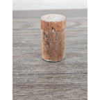 Antique Cork Cylinder Box Primitive Small Lidded Container 3.5"