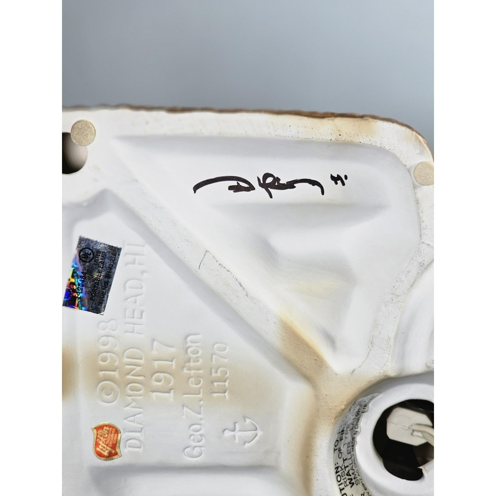 Lefton Diamond Head Hawaii Lighthouse Ceramic Figurine Signed 1999