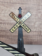 Vintage Marx O Gauge Train Railroad Crossing Arm & Signal Untested