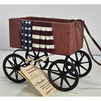 Lizzie High The Little Ones Wagon Dog Set Fourth of July Vintage