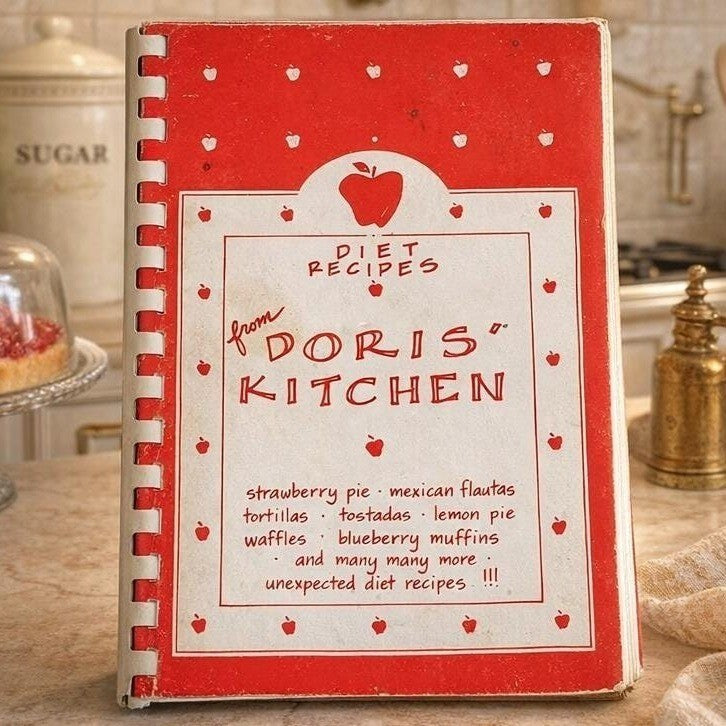 Diet Recipes from Doris Kitchen Spiral Cookbook 1988 Vintage