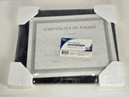 Office Depot Award Black Marble Finish Plaque 8.5in X 11in  Brand New