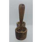 Vintage Wooden Salt & Pepper Holder Rustic Farmhouse Kitchen Stand