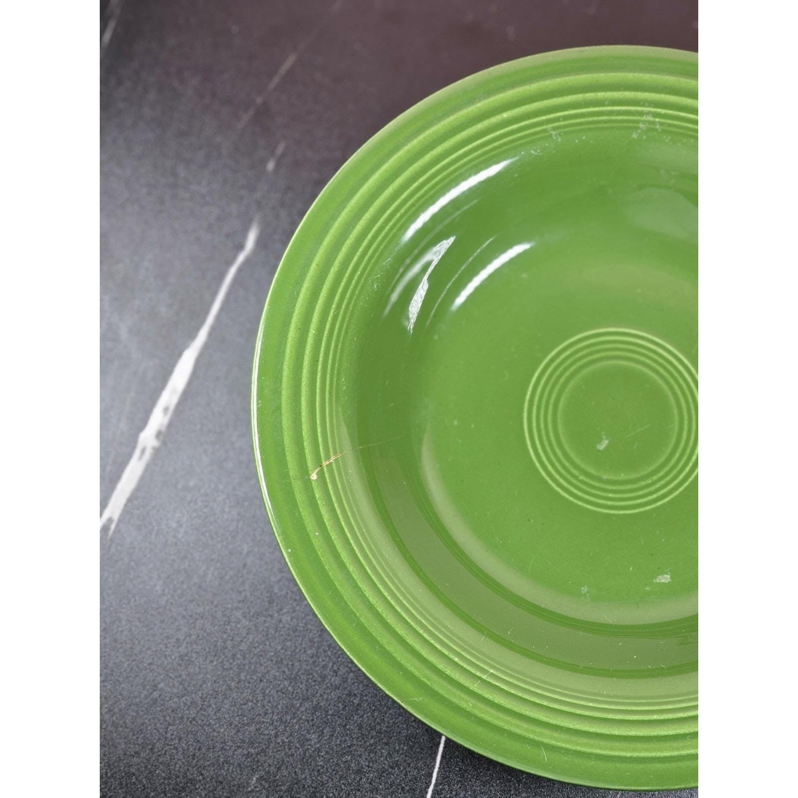 Vintage Fiesta Medium Green Deep Plate 1959 USA Dinnerware