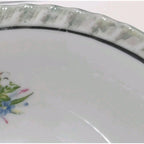 Vintage Yamatsu Japan Floral Porcelain Bowl Scalloped