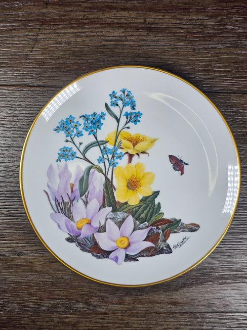 1978 Alaskan Wildflowers Plate – Sierra Club Wilderness Series – Franklin Porcel