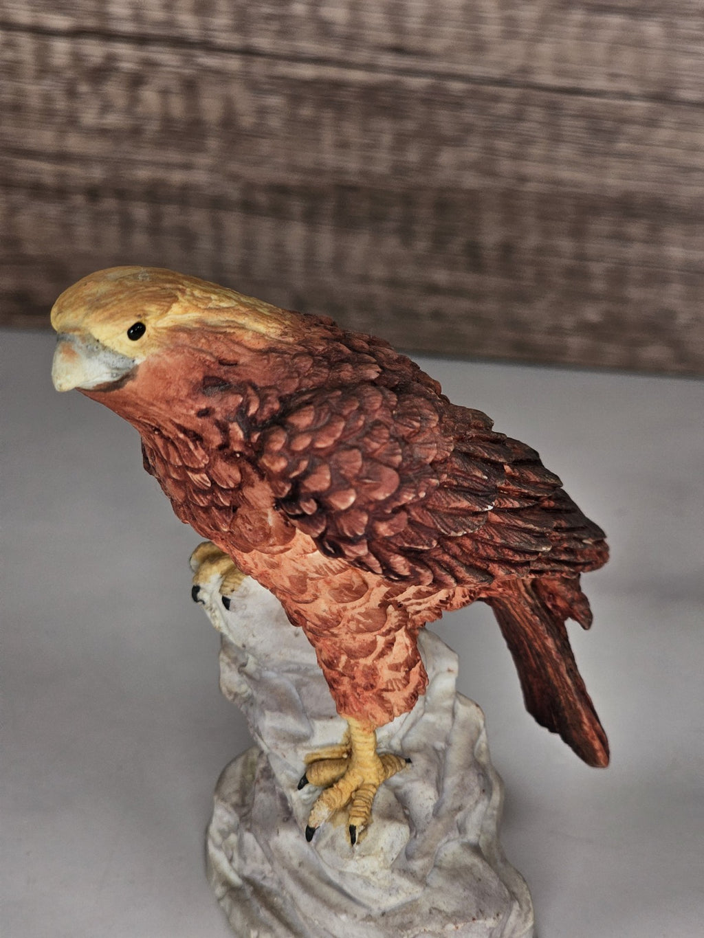 Vintage Ceramic Bald Eagle Figurine | 4" American Eagle Statue | Rustic Wildlife