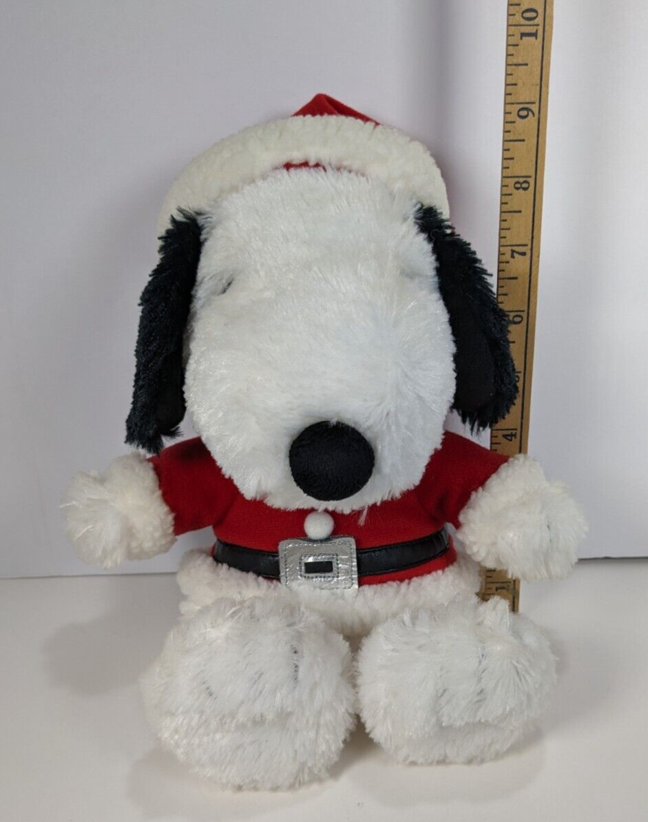 Hallmark Peanuts Christmas Snoopy Plush 10" Fluffy Animal Stuffed Toy