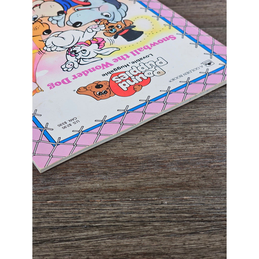 Snowball the Wonder Dog Golden Book 1986 Pound Puppies VTG Kids