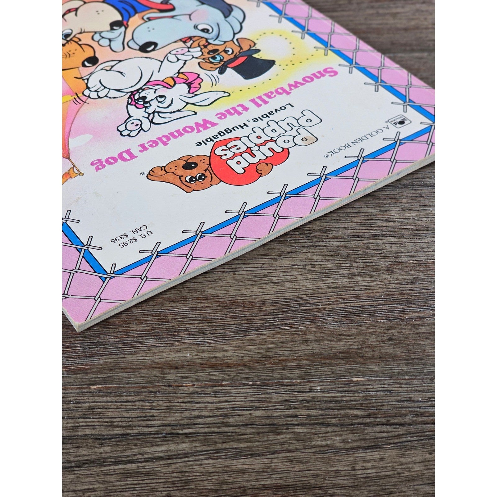 Snowball the Wonder Dog Golden Book 1986 Pound Puppies VTG Kids