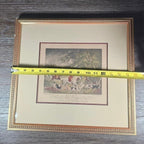 Antique Fox Hunting Print After George Morland Framed Equestrian Art