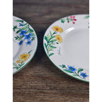 Vintage Majesticware Geranium Dessert Plates Set of 2 Sue Zipkin 8 Inch