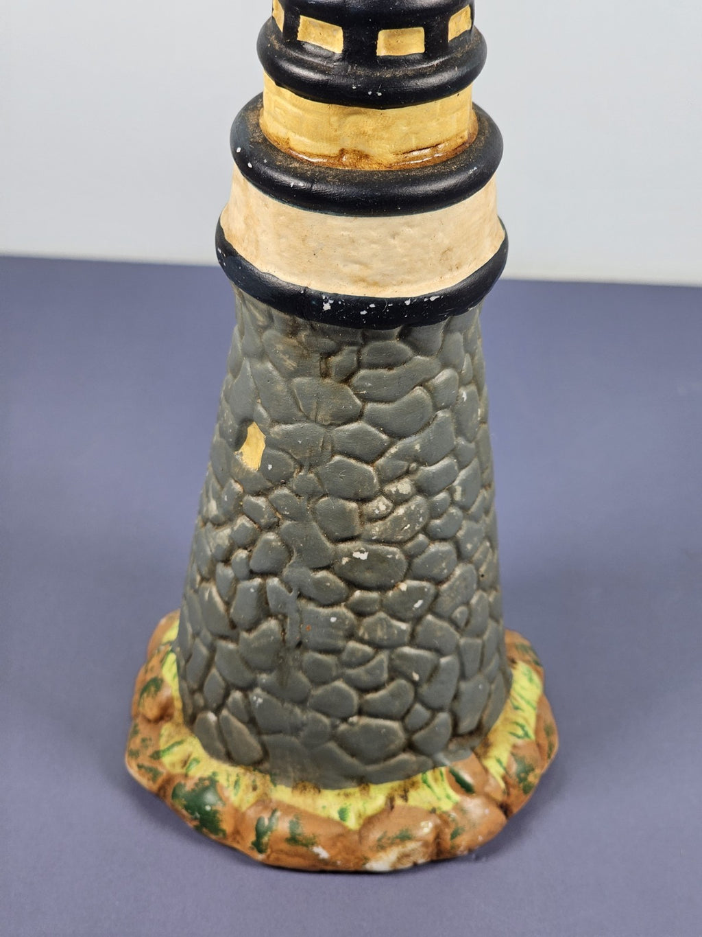 Vintage Ks Collection Blue Rock Lighthouse 6" Tall