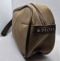Tan Delta Airlines Amenity Bag w/ detachable handle - Toiletry bag