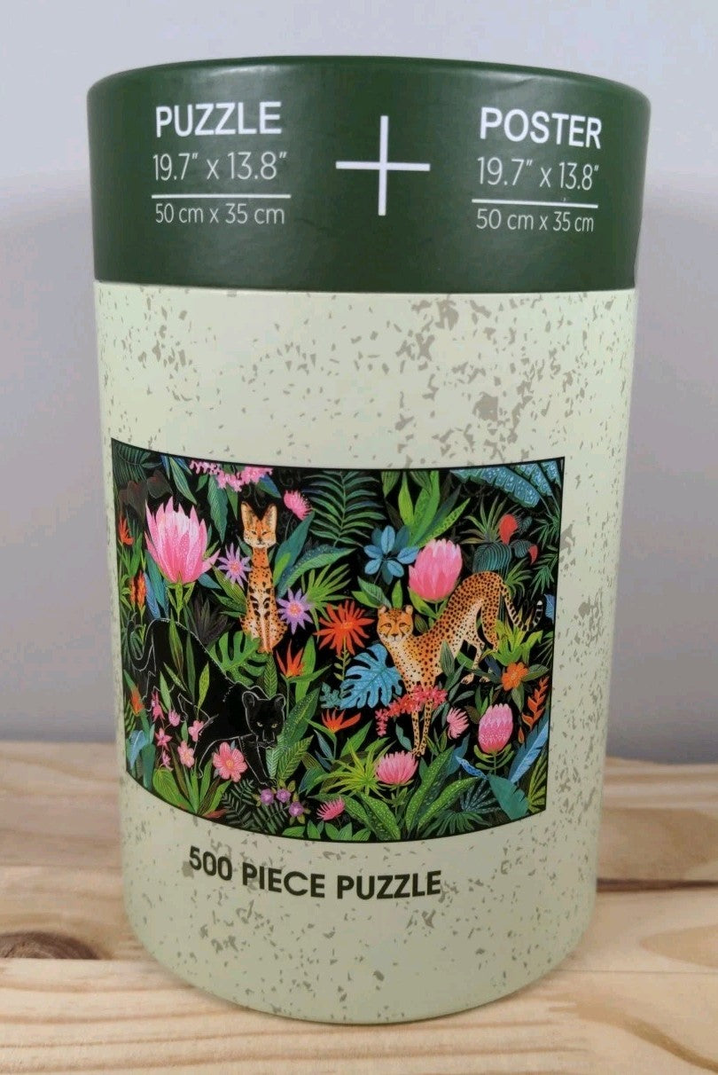 Welcome to the Jungle World 500 Piece Jigsaw Puzzle with Poster New
