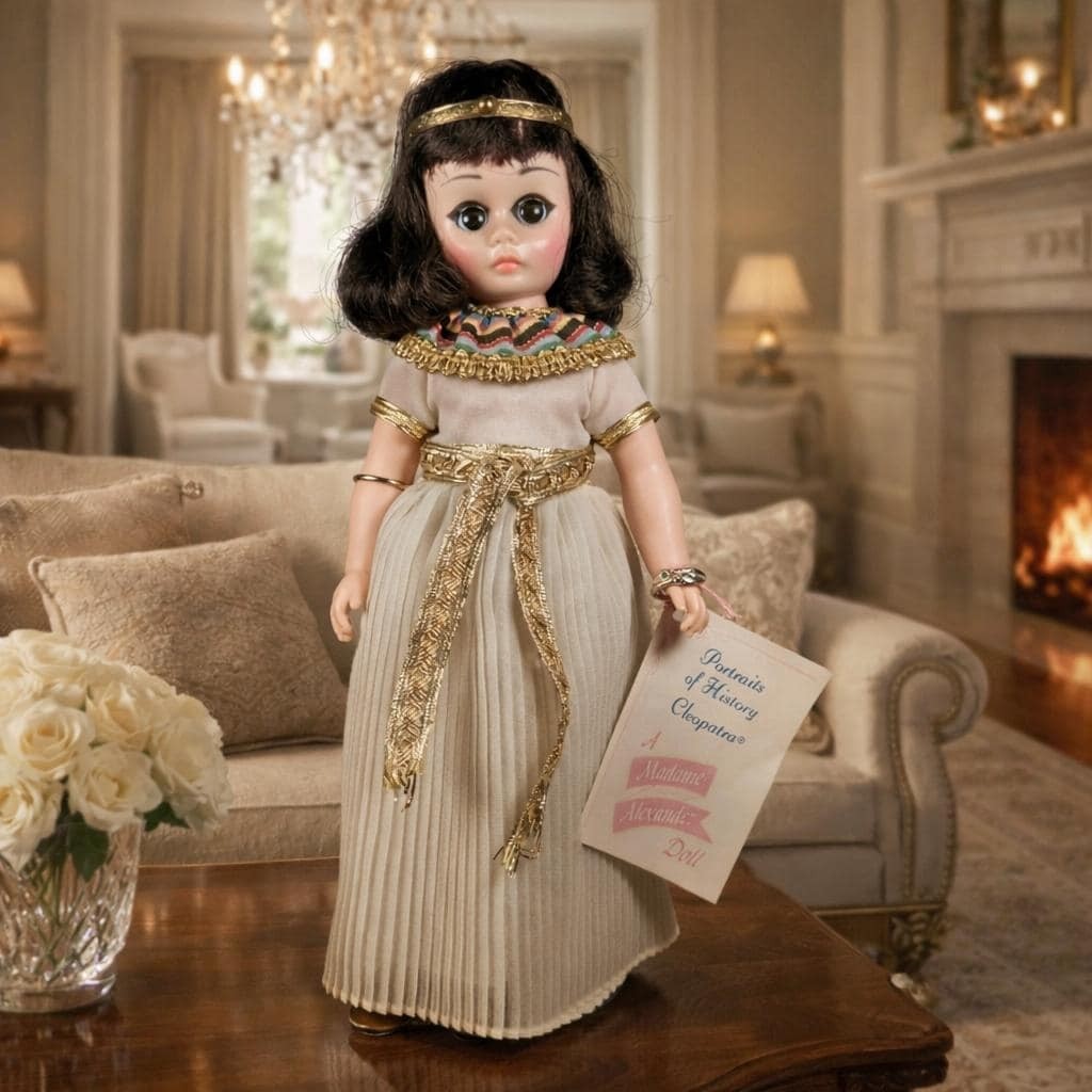 Madame Alexander Cleopatra Doll with Original Box Stand & Tags Vintage