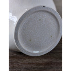 Vintage White Crackle Glaze Vase 12.5in Farmhouse Display