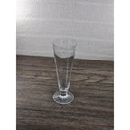 Vintage Clear Pilsner Glass 9" Tall Stemmed Beer Glass