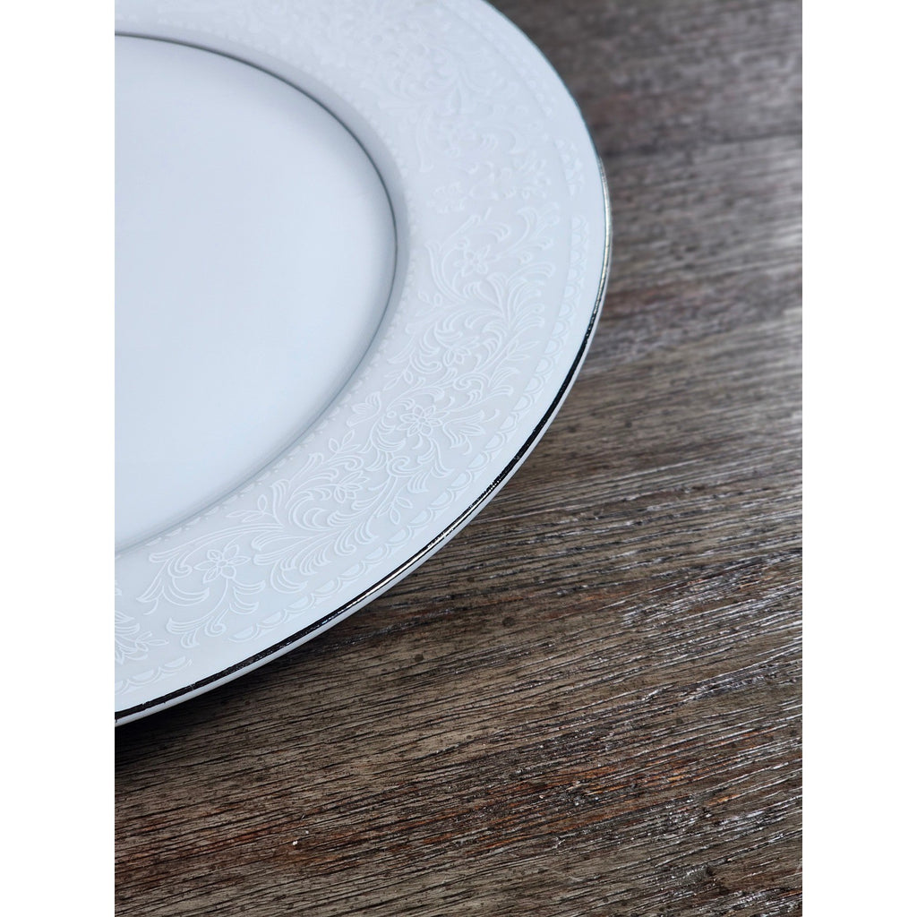 Mikasa Bridal Lace 10 Inch Dinner Plate White Fine China Japan