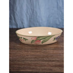 Vintage Pfaltzgraff Floral Oval Baking Dish Oven Microwave Safe USA
