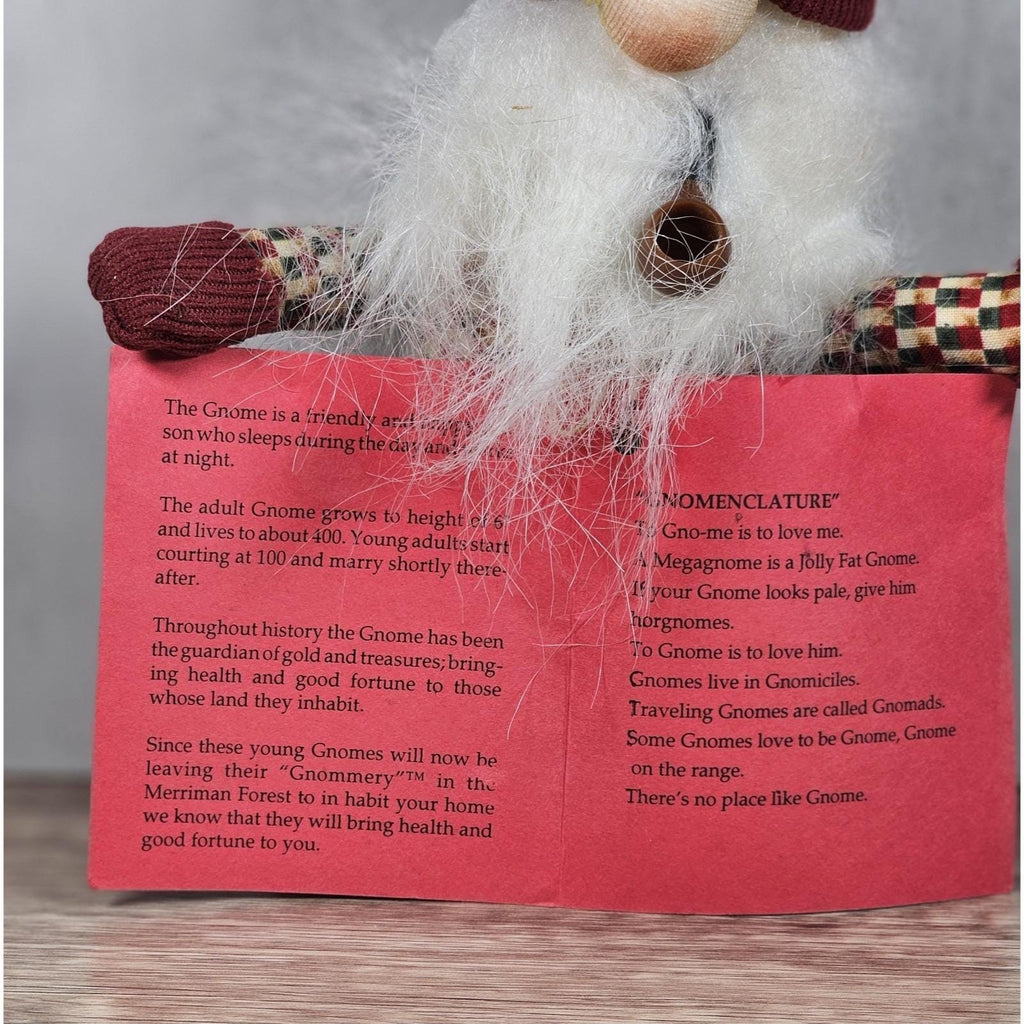 Winter Gnome Shelf Sitter Rustic Christmas Decor 8 Inch