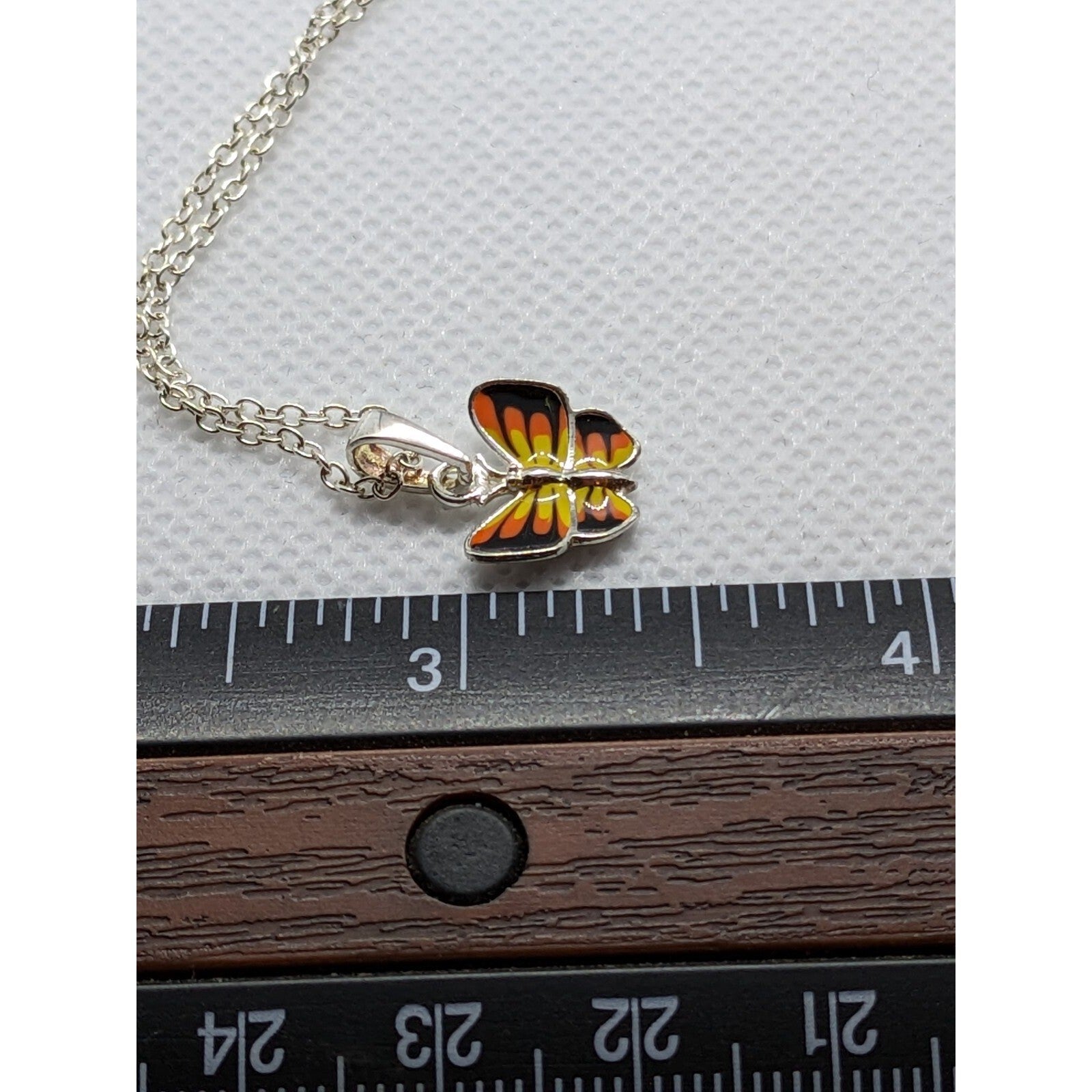 925 Sterling Silver Butterfly Pendant Necklace on 16 Inch Chain Gift Boxed