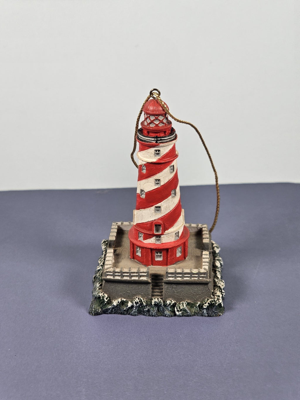 2000 Lefton White Shoal, MI Lighthouse Christmas Ornament 12856