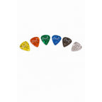 Elixir Guitar Pick Set 6 Celluloid Picks Mixed Gauges Marbled Colors