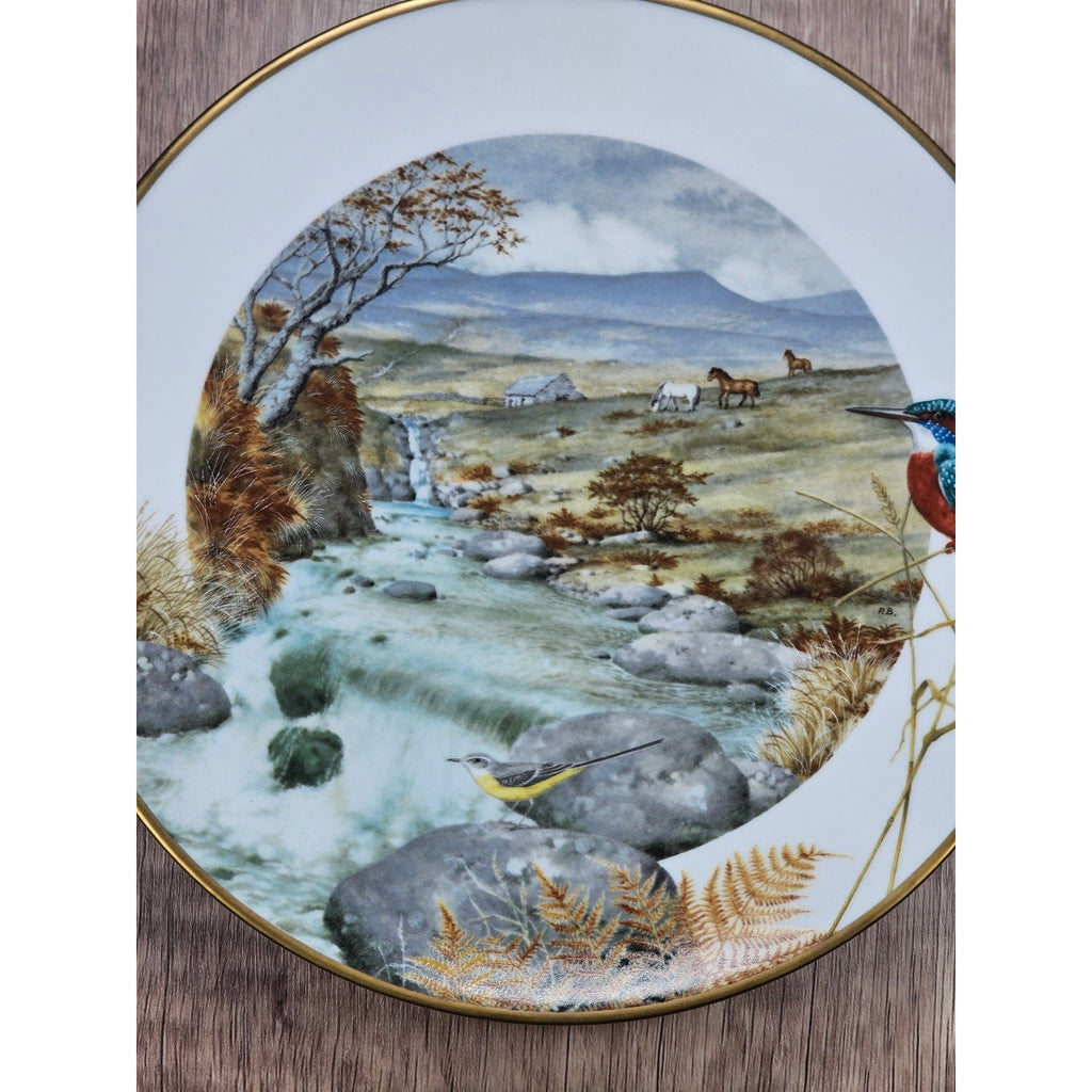 Vintage Franklin Porcelain Plate A Secluded Stream in November 1979