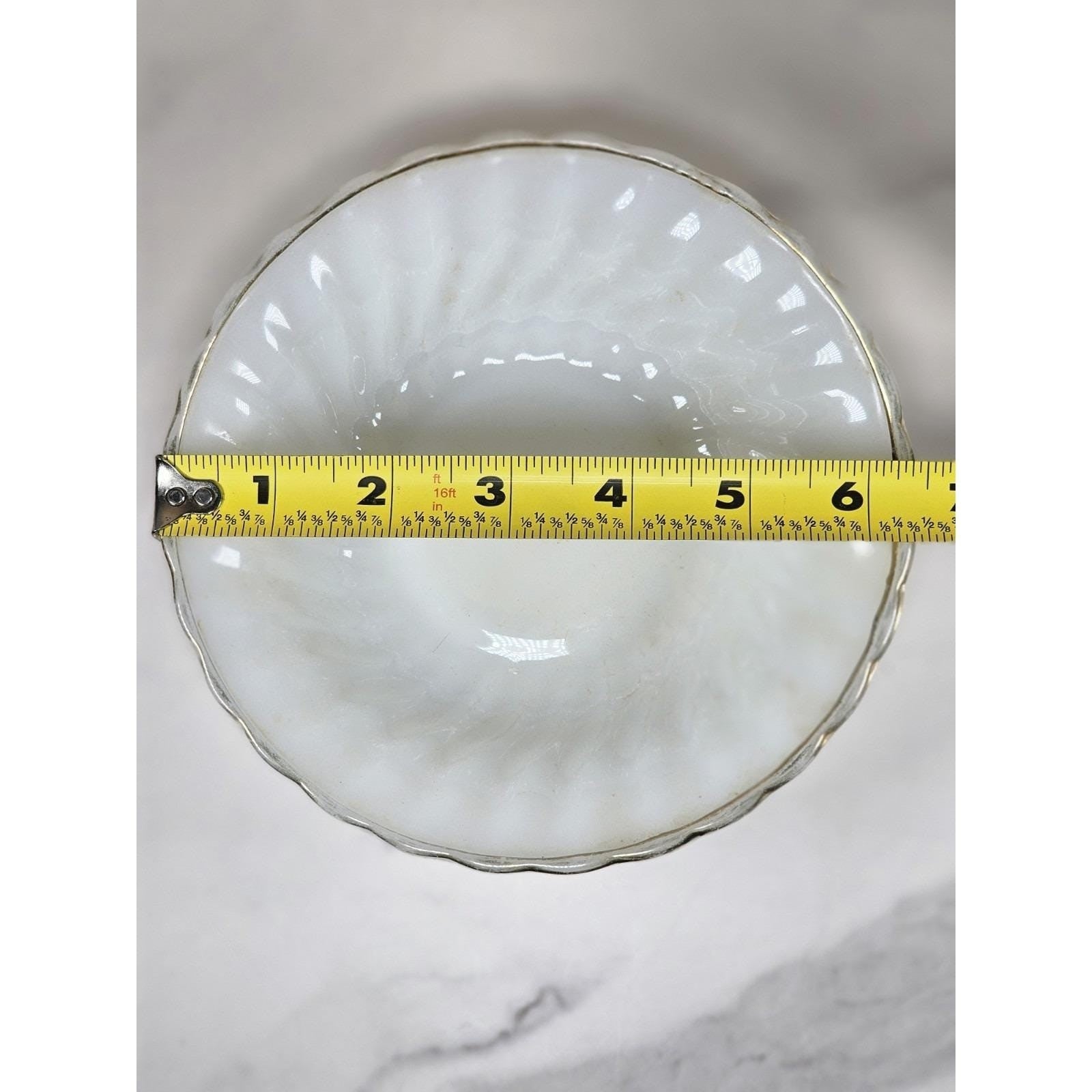 Anchor Hocking Fire-King Milk Glass Mug and Swirl Bowl Set Vintage