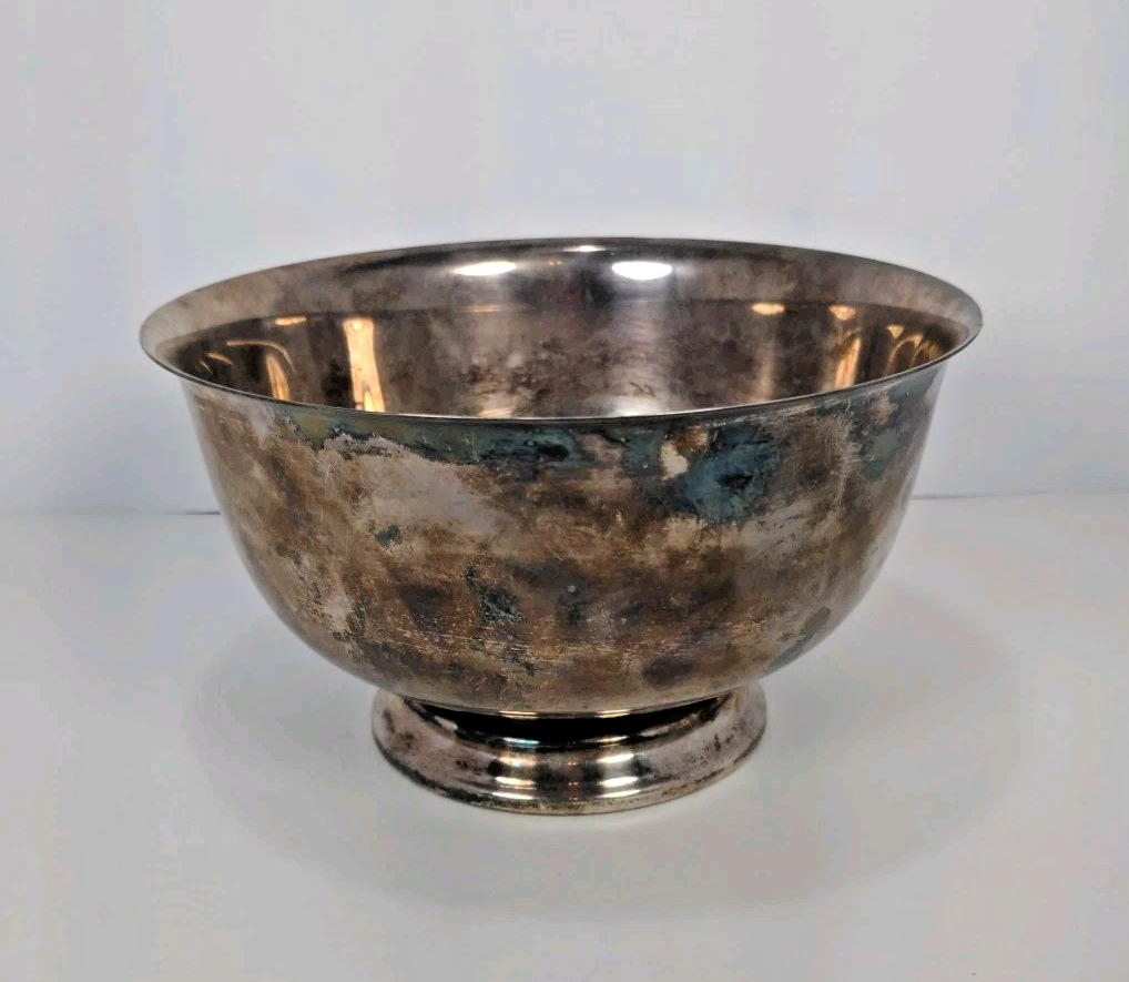 Vintage Webster Wilcox International Silver Co Silver-Plated Oval Bowl 4″×7″