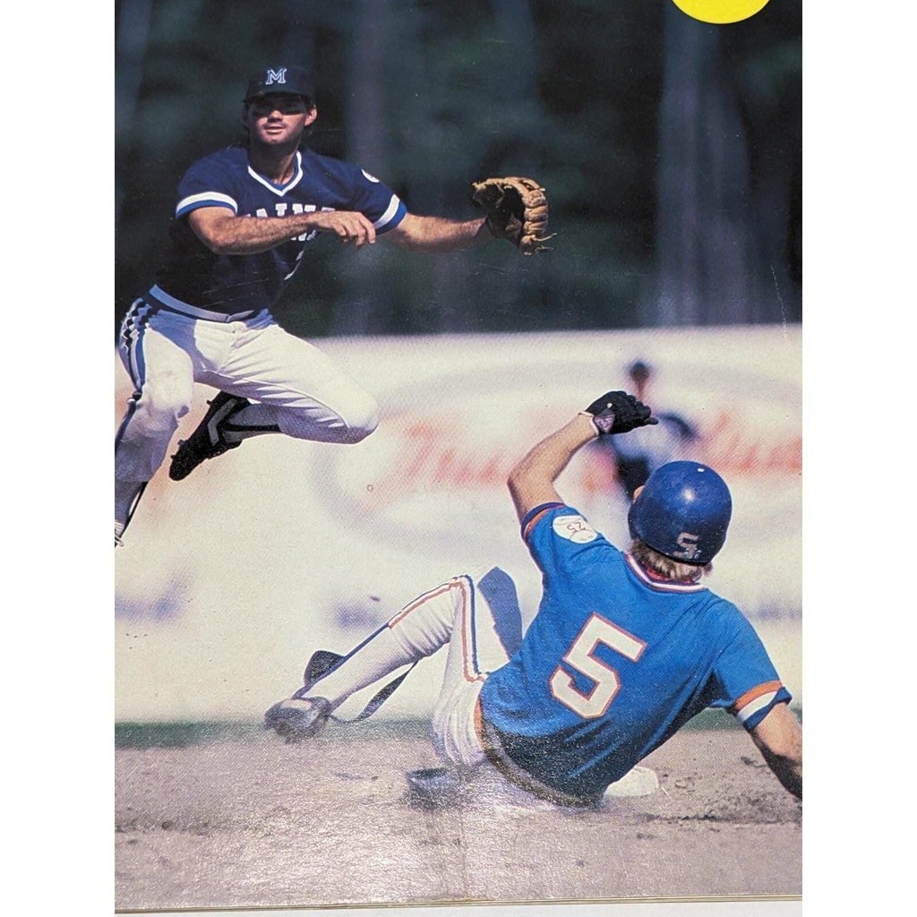 Maine 1986  Guides Baseball Program July 4 Pawtucket Red Sox Insert