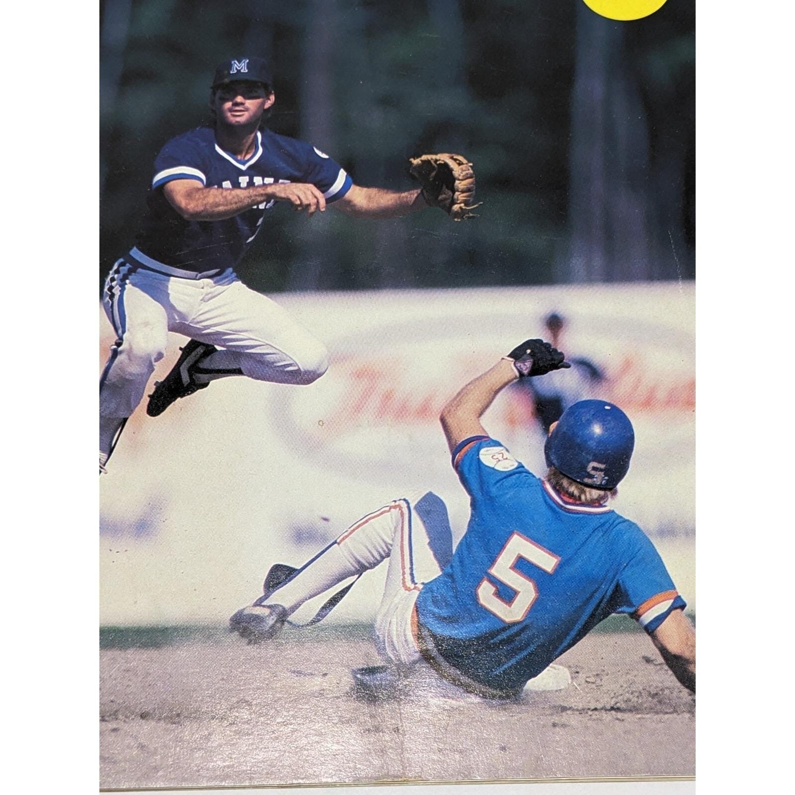 Maine 1986  Guides Baseball Program July 4 Pawtucket Red Sox Insert