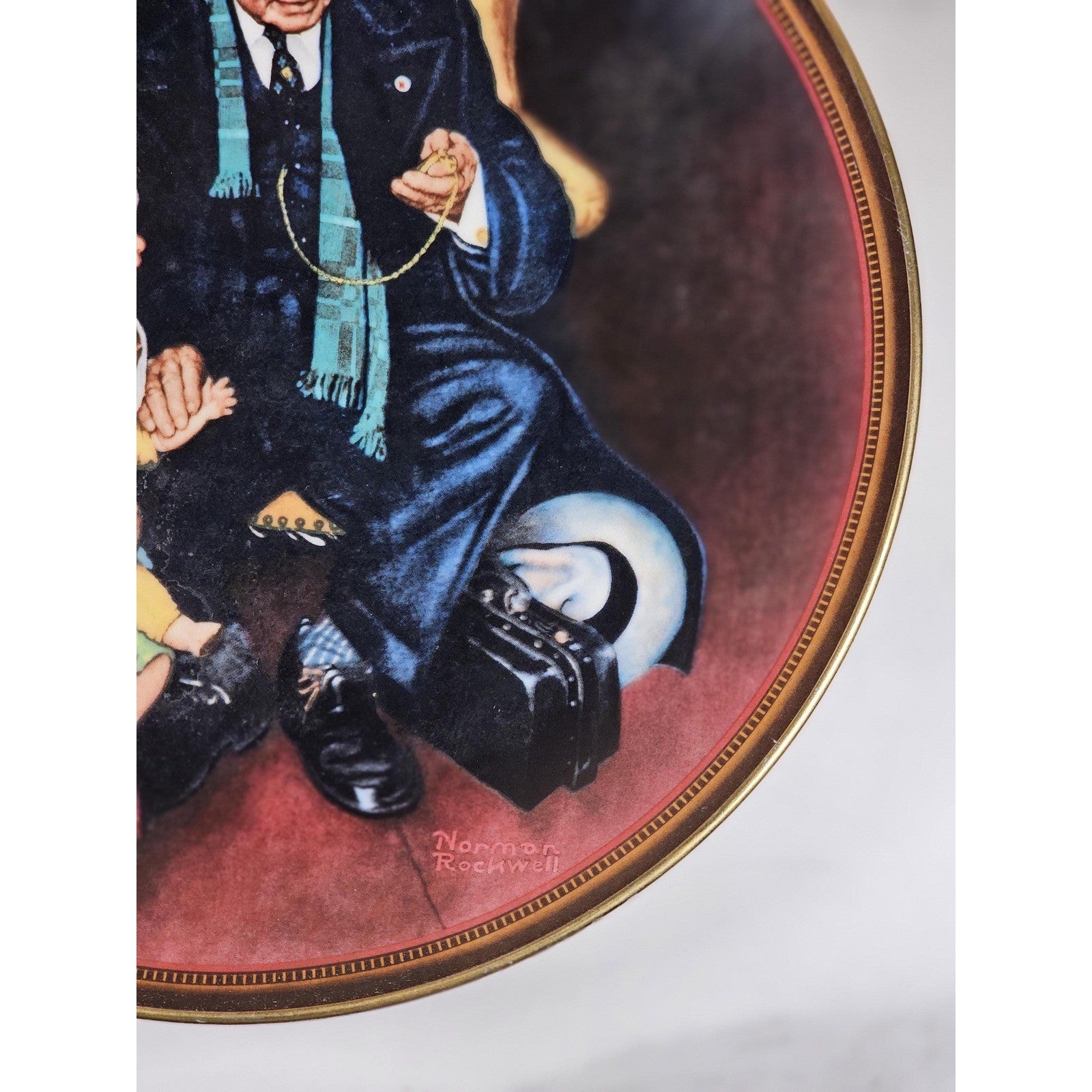 Norman Rockwell Tender Loving Care Knowles Plate 1988 Limited Edition