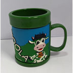 Moola ATM Mug 3D Barn Cow Green Novelty Advertising Mug