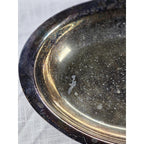 Vintage Silver Plate Oval Serving Dish 10" With Handles