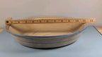 Arcopal Volcano Serving Plate Blue Wheat Design 11.5" Diameter