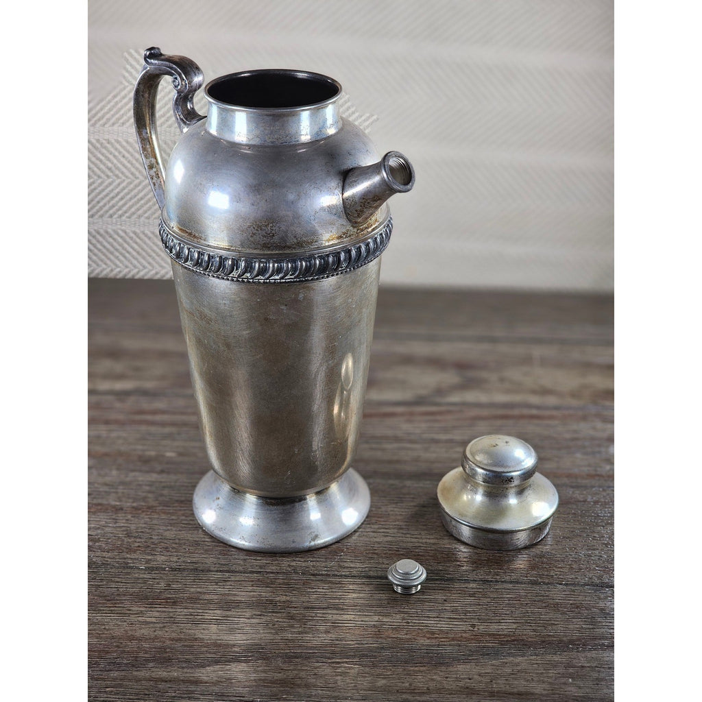 Vintage Silverplate Coffee Pot 12" Tall Ornate Handle Spout