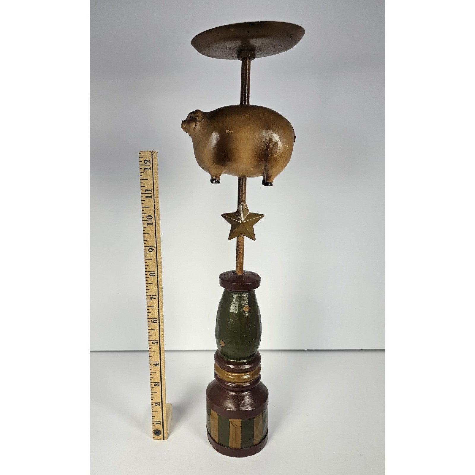 Kirkland's Farmhouse Animal Candle Holders Pig Cow Sheep Rustic Decor