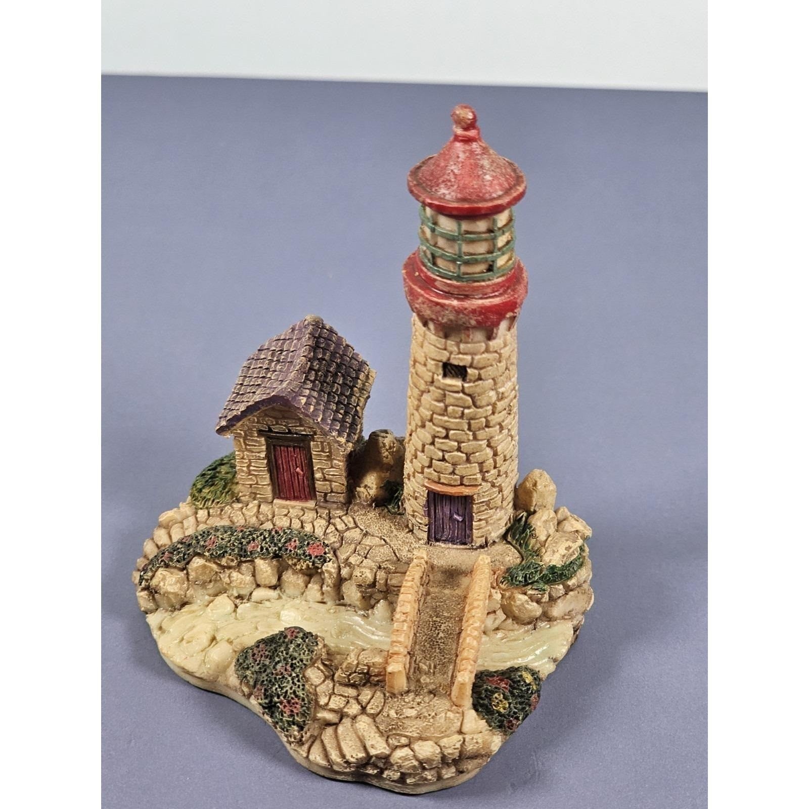 Ks Collection Lighthouse Figurine Bridge Cottage 1990s Coastal