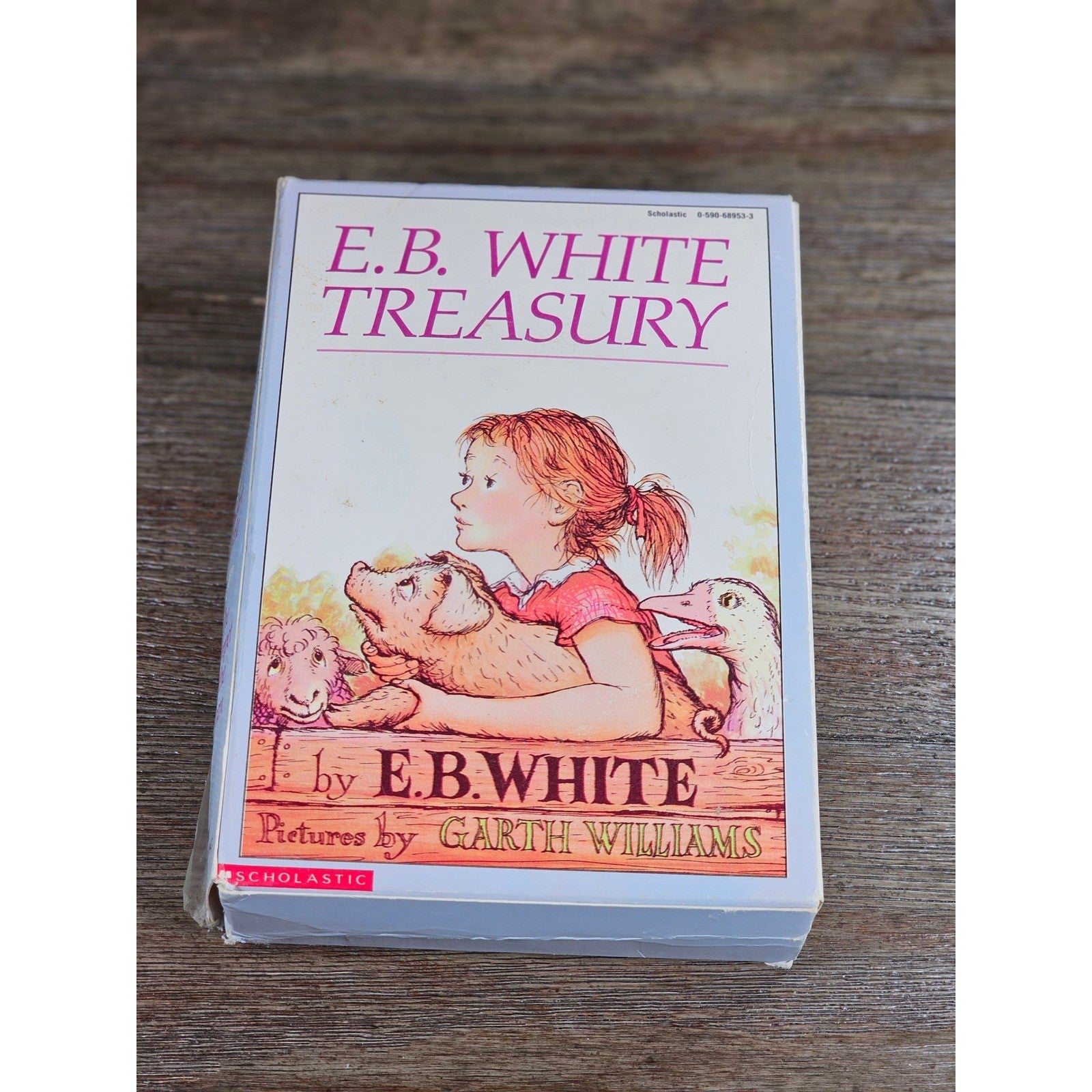E.B. White Boxed Set 3 Books 1987 Scholastic Worn Slipcase
