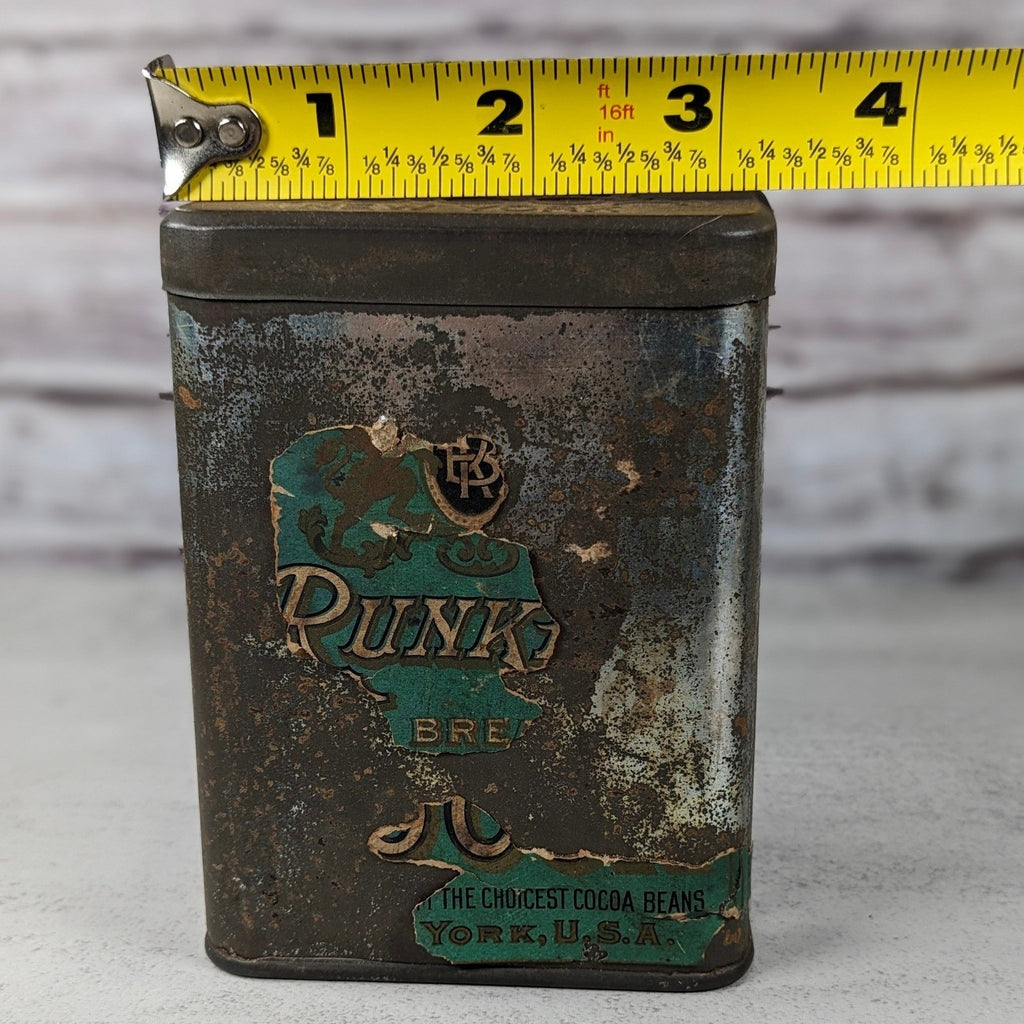 Antique Runkel Brothers Breakfast Cocoa Tin York PA