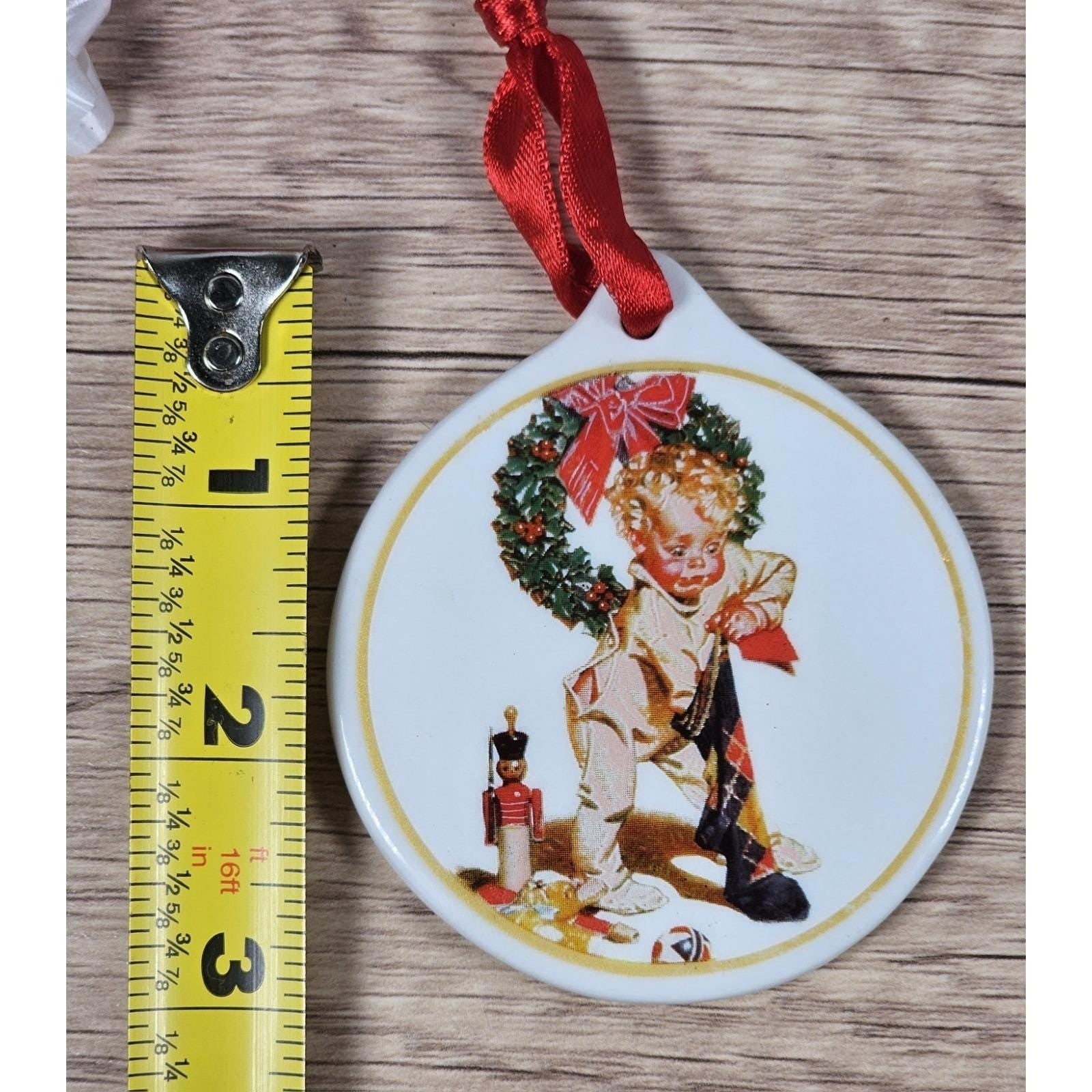 Vintage 2001 J.C. Leyendecker Porcelain Christmas Ornament