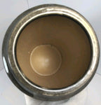 15½″ Black & White Diamond Pattern Glass Vase – Tall Statement Piece