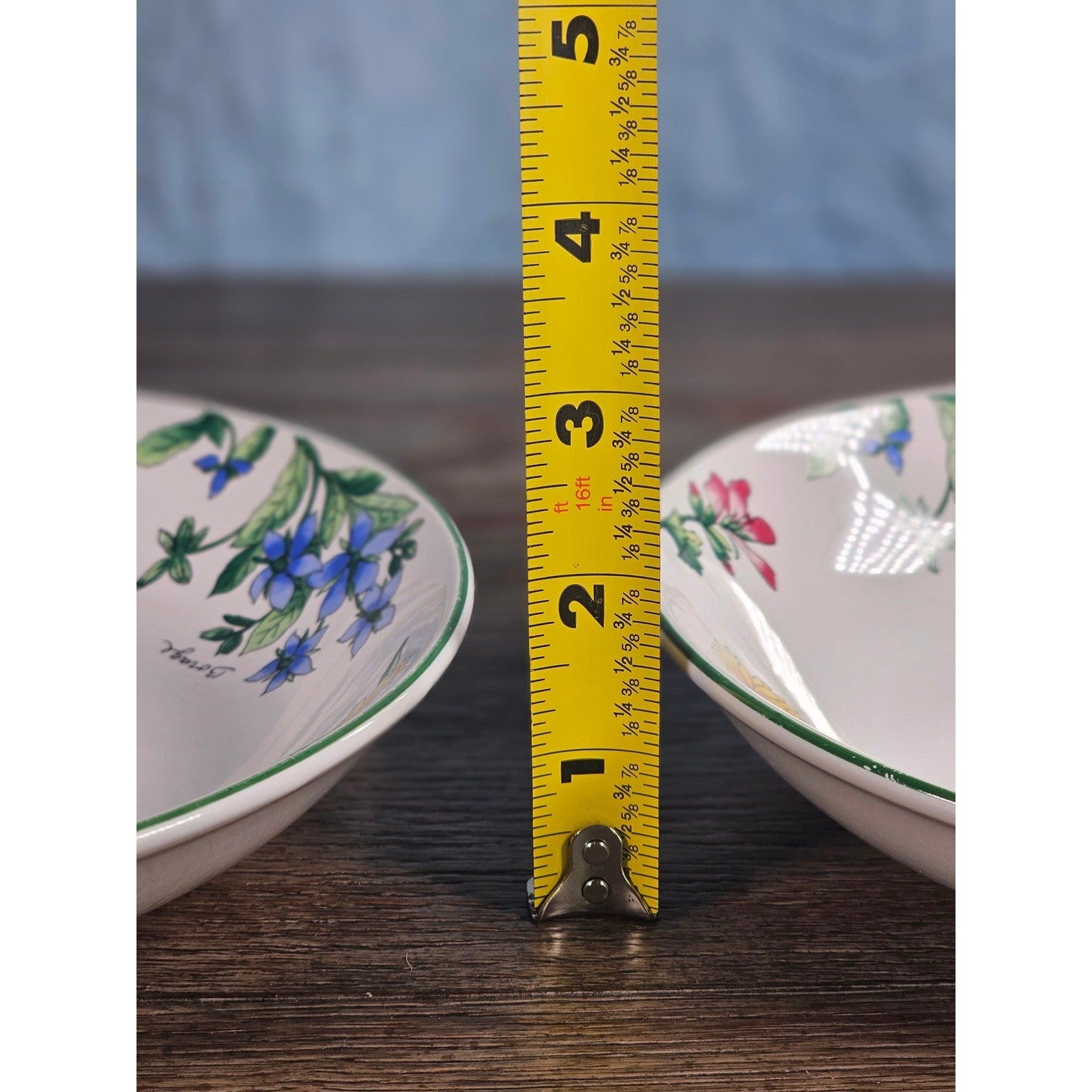 Vintage Majesticware Geranium Floral Bowls Set of 2 Sue Zipkin 8 Inch