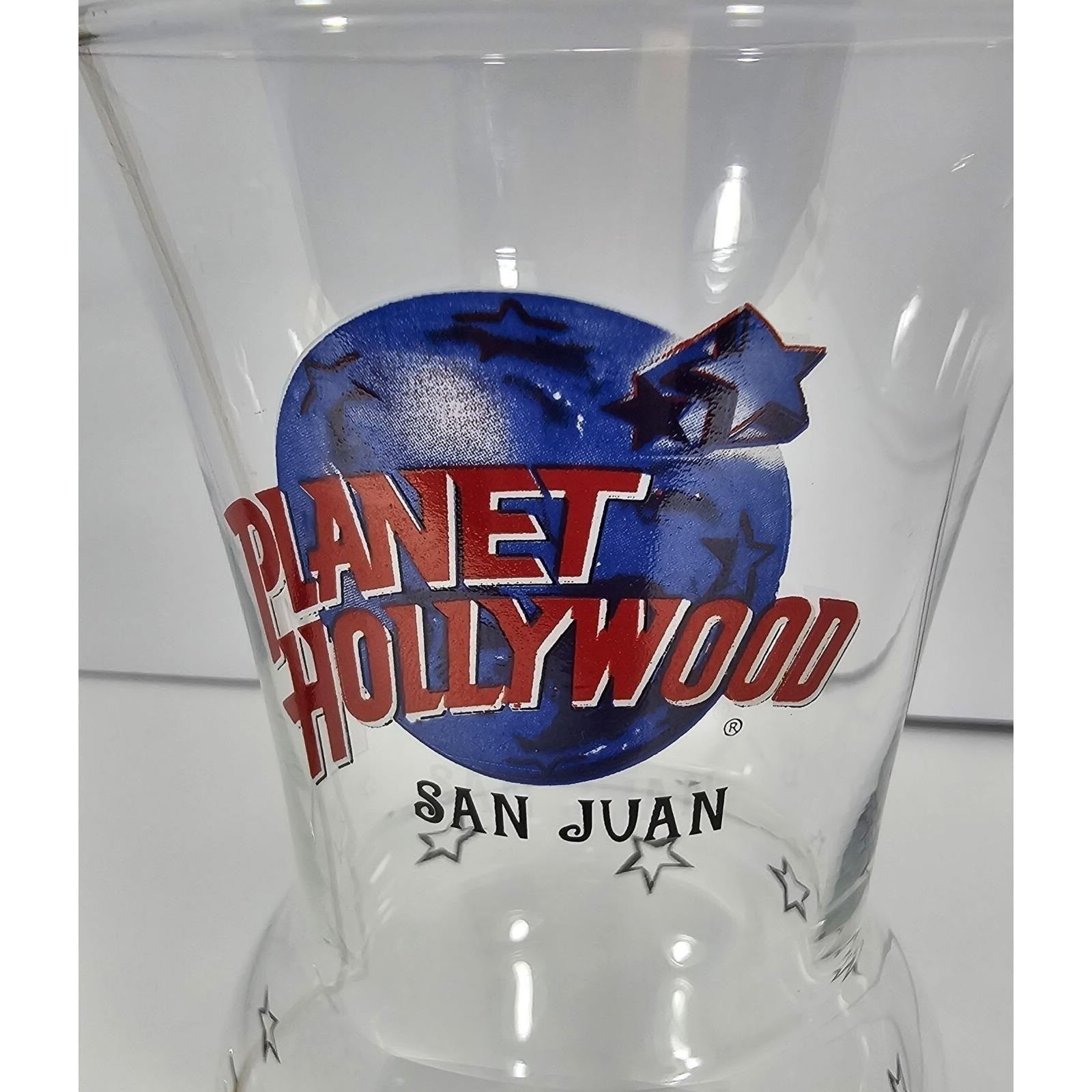 Vintage Planet Hollywood San Juan Hurricane Glass Barware