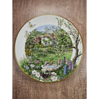 Franklin Porcelain June in a Country Garden Plate by Peter Barrett 9"