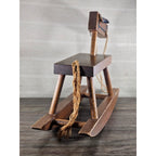 Colonial Wood Products Rocking Horse USA Rustic Nursery Decor