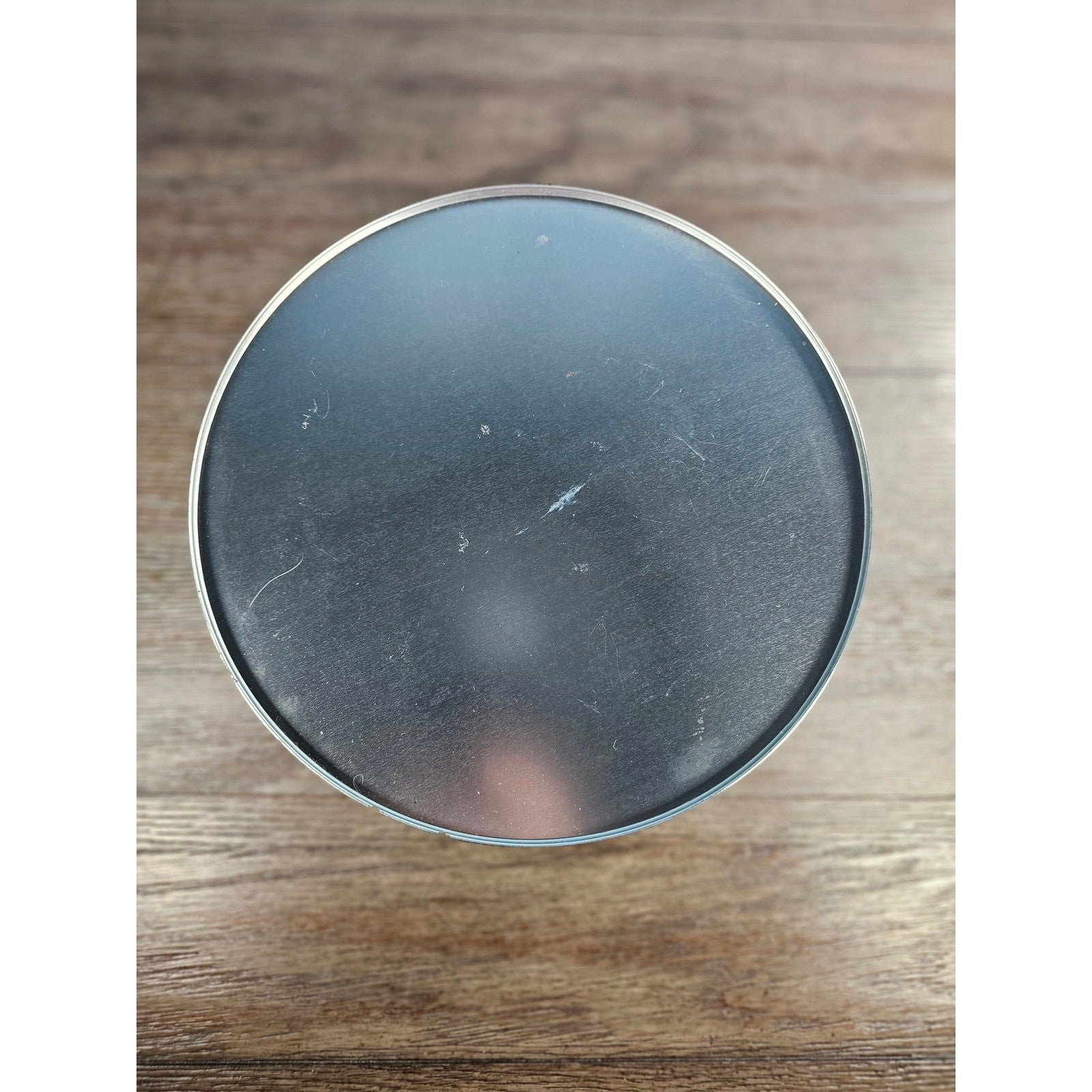 Vintage Snowman Gingerbread Christmas Tin Cookie Storage Box